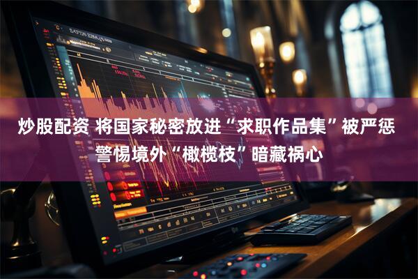 炒股配资 将国家秘密放进“求职作品集”被严惩 警惕境外“橄榄枝”暗藏祸心